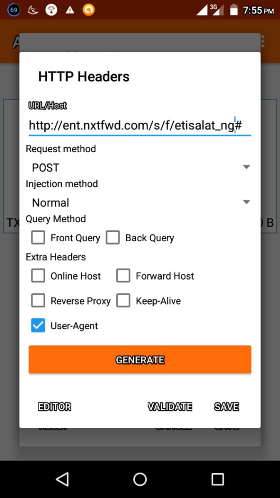 VPN SETTINGS FOR ETISALAT 60MB