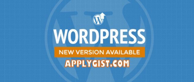 Upgrade New Version WordPress 4.9.5