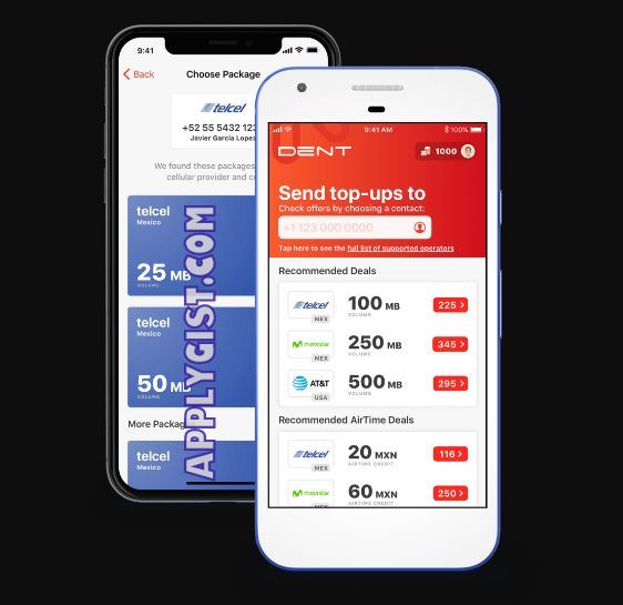 Dent Free Mobile Data App applygist.com