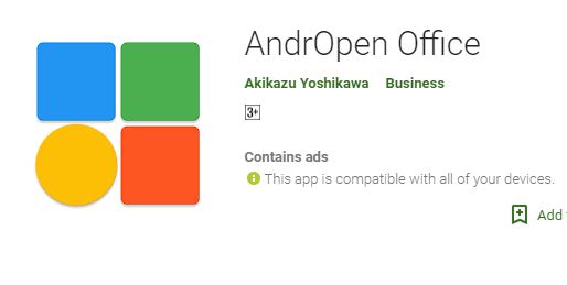 New AndrOpen Office Downloads