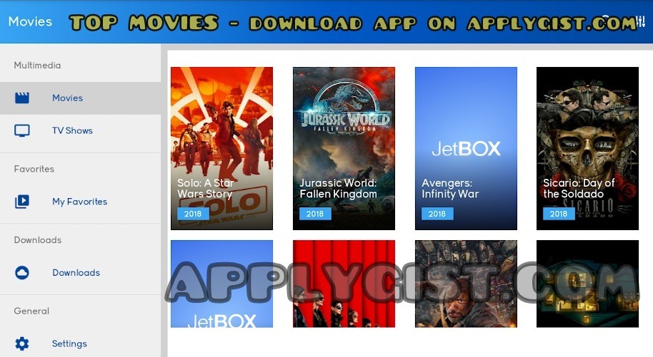 Top trending movies on JetBOX App