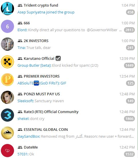 Most Popular Telegram Groups 2018 applygist.com