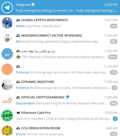 Most Productive Telegram Group Channels 2018