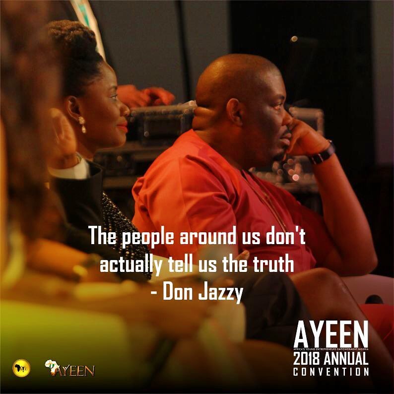 @donjazzy #AYEEN2018 #AfricasYoungEntrepreneurs