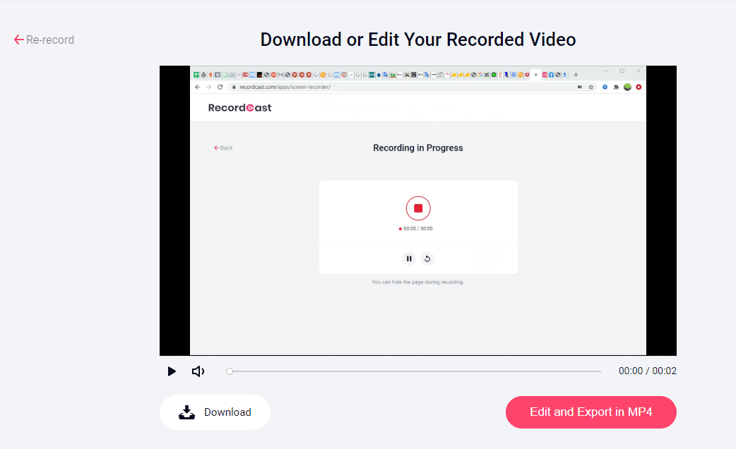 How to download recordings