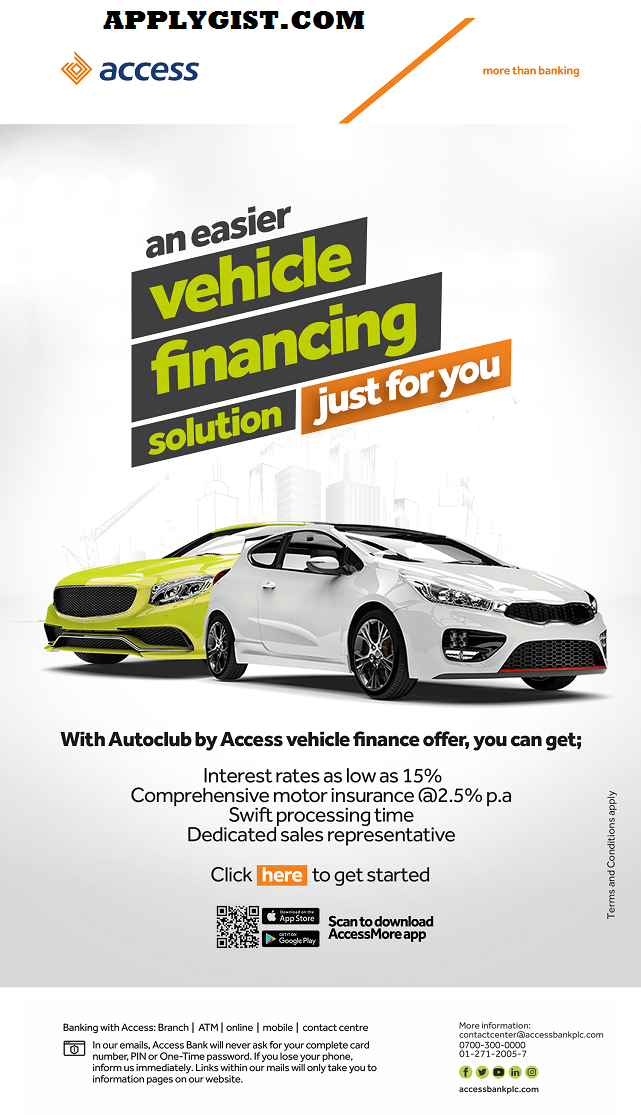 An easier vehicle financing solution just for you