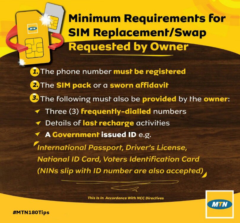 The Minimum Requirements for SIM Replacement Swap