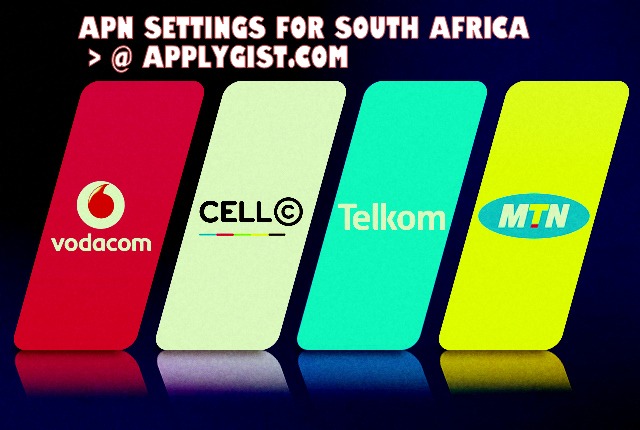 APN Settings For MTN, Cell C, Vodafone, Telkom
