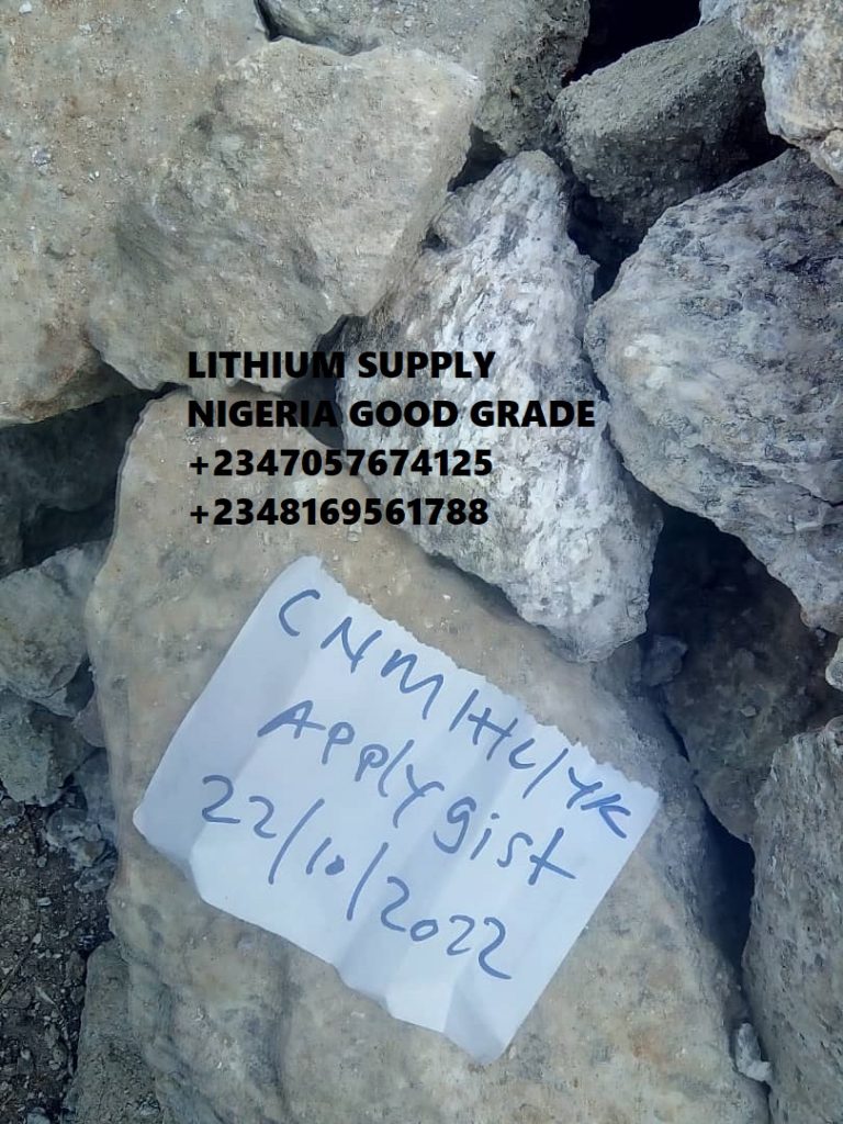Lithium Ores Spodumene and lepidolite Amblygonite Kunzite Supply In Nigeria